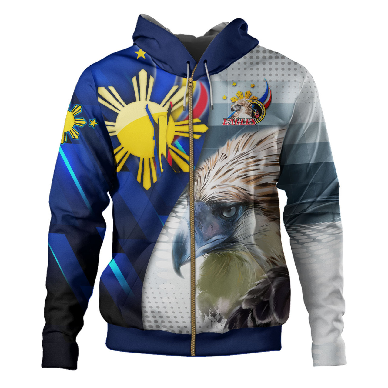 Philippines Hoodie - Philippines Eagles Curve Style