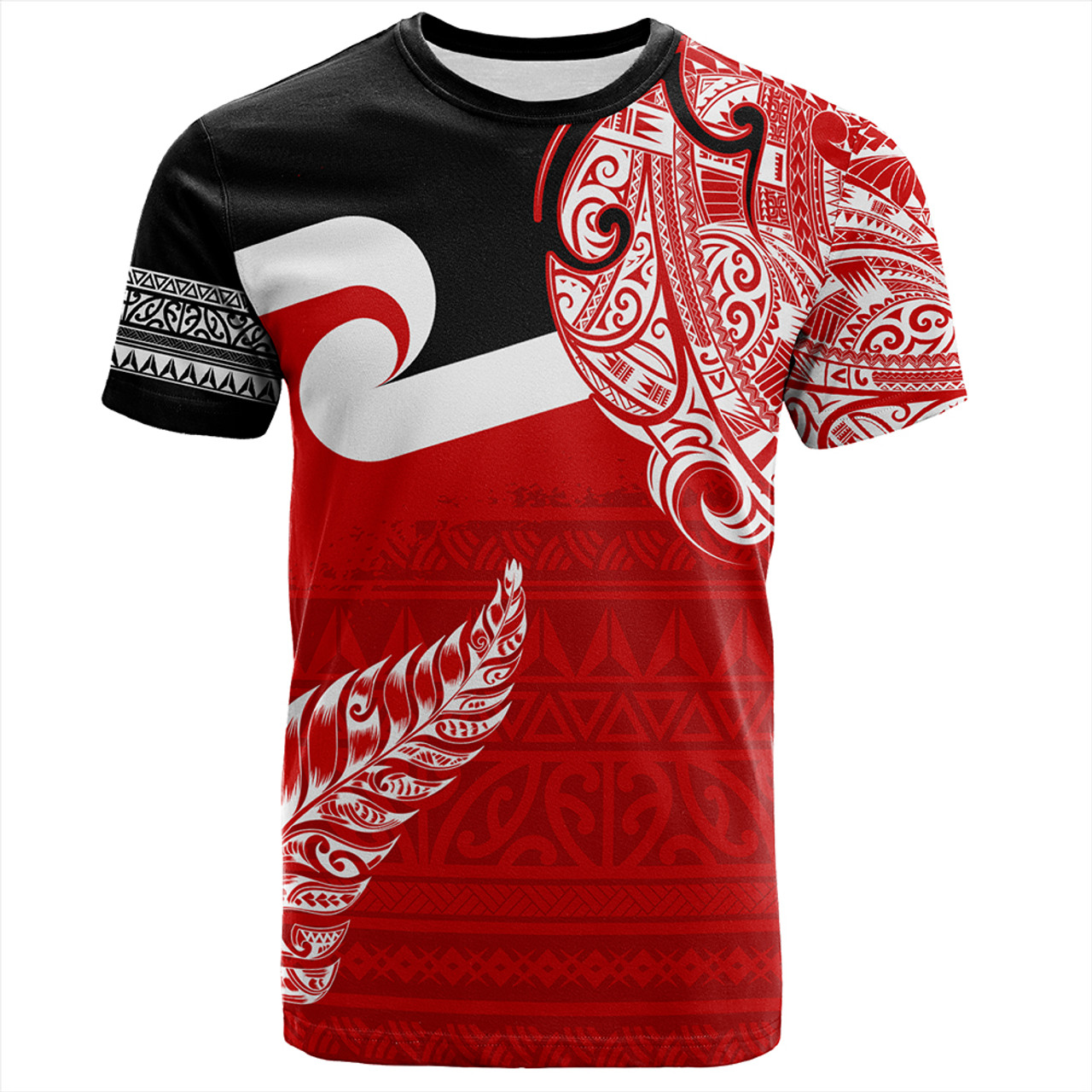New Zealand T-Shirt Tino Rangatiratanga Maori With Silver Fern