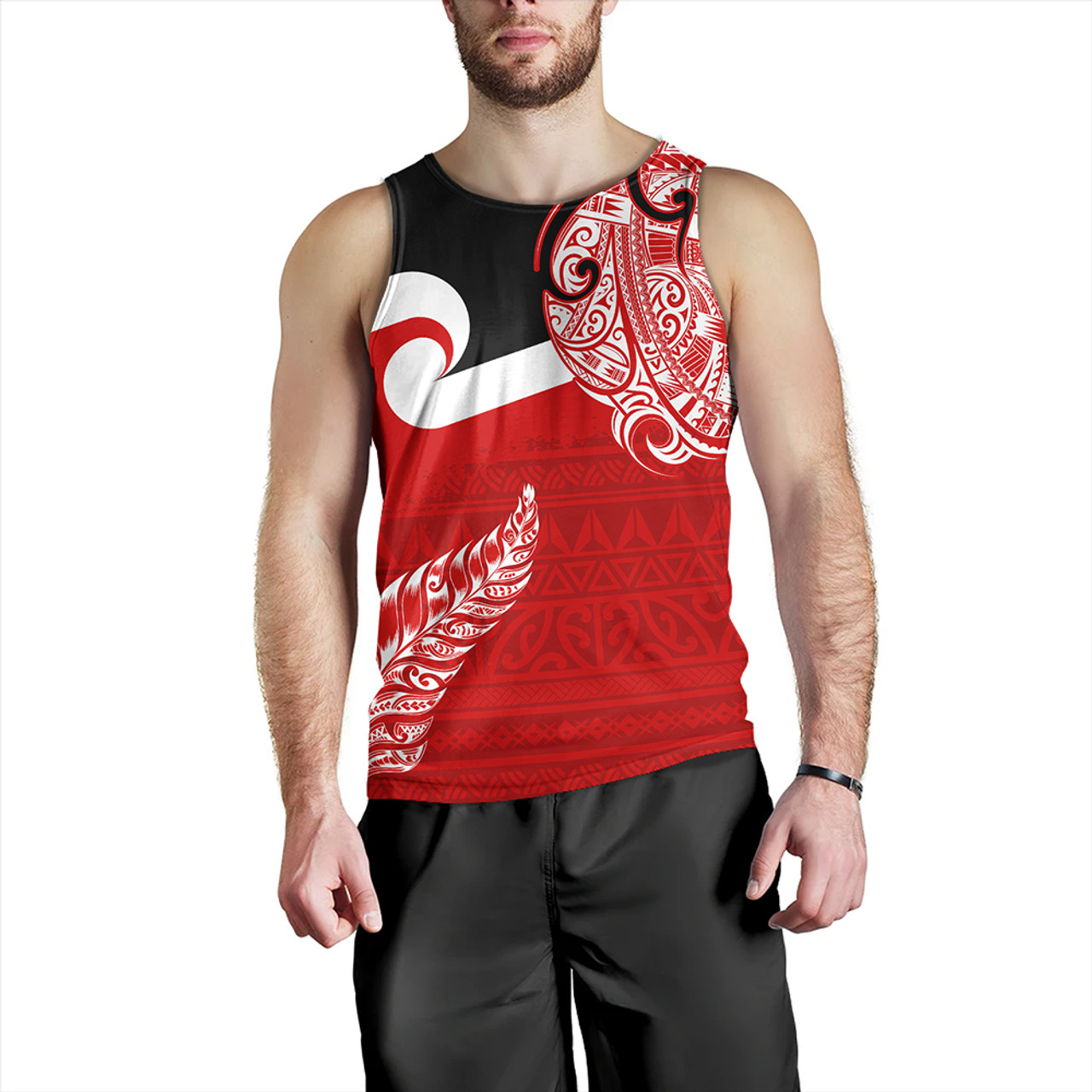 New Zealand Tank Top Tino Rangatiratanga Maori With Silver Fern