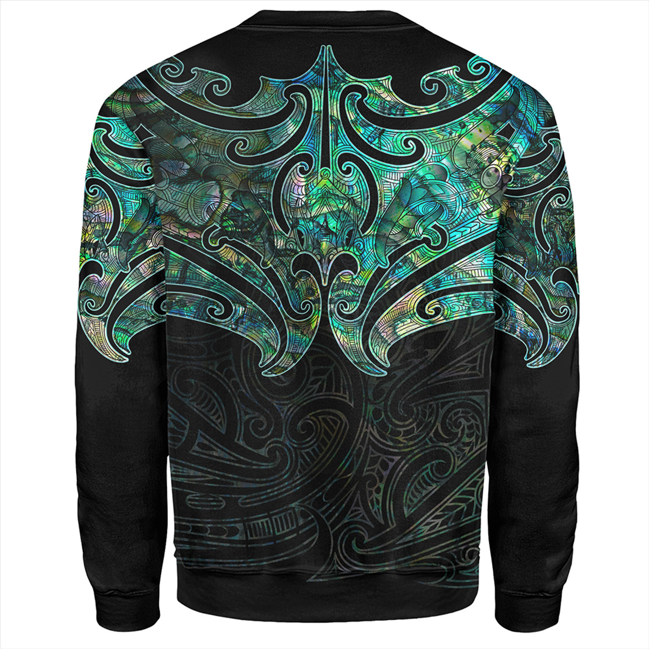 New Zealand Sweatshirt Maori Papua Shell Pattern