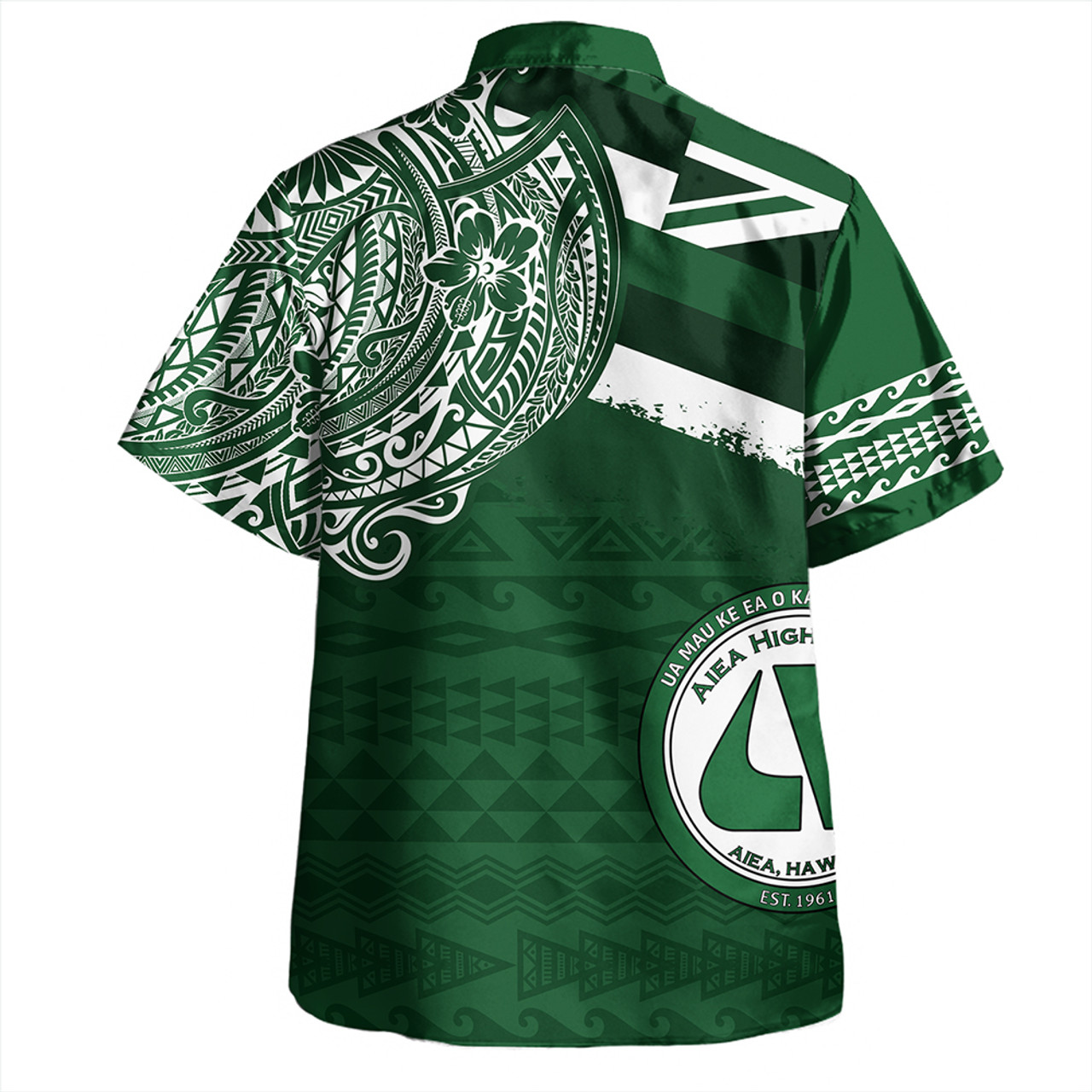 Hawaii Hawaiian Shirt Aiea High School Flag With Crest Style