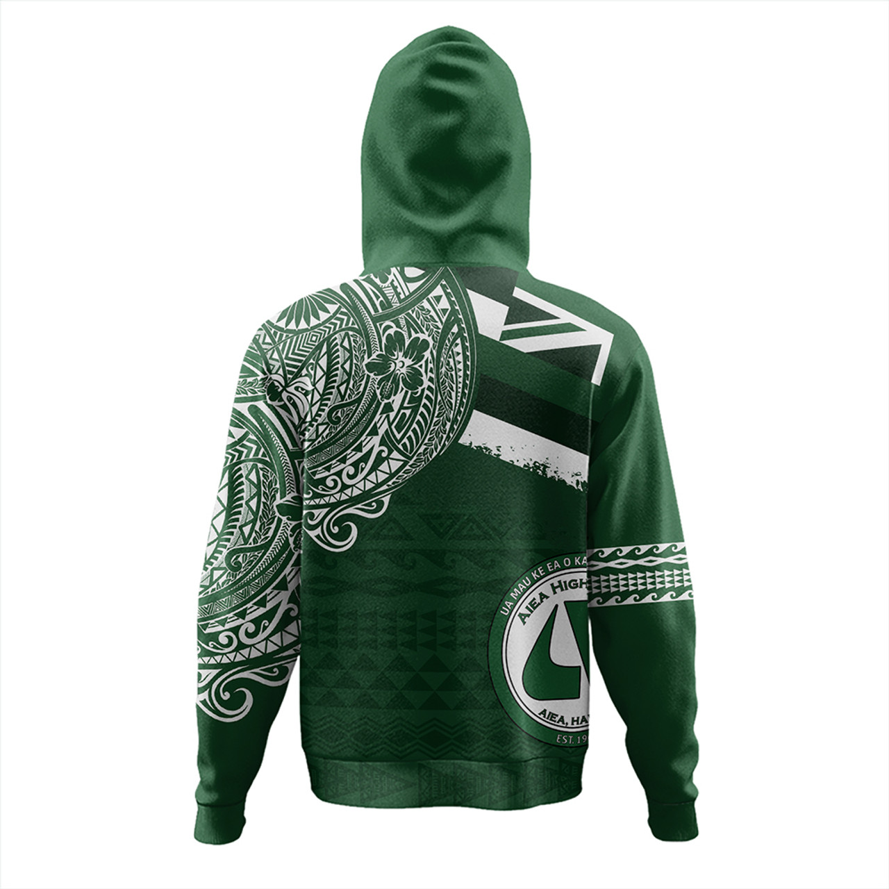 Hawaii Hoodie Aiea High School Flag With Crest Style