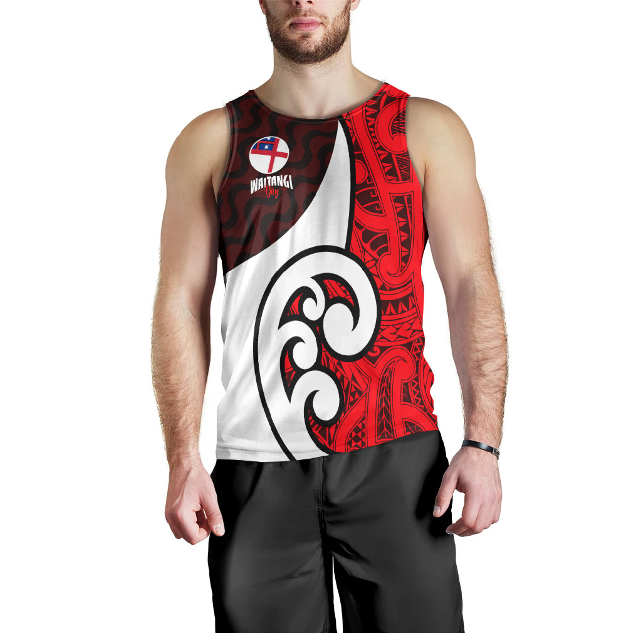 New Zealand Tank Top - Flag of the United Tribes of New Zealand Waitangi Day