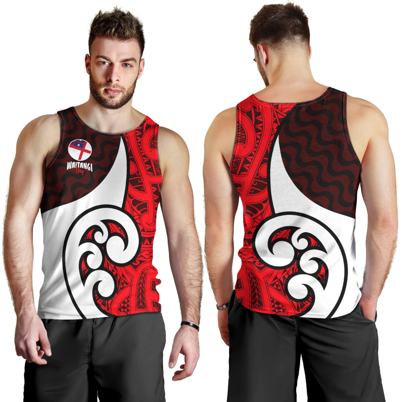 New Zealand Tank Top - Flag of the United Tribes of New Zealand Waitangi Day