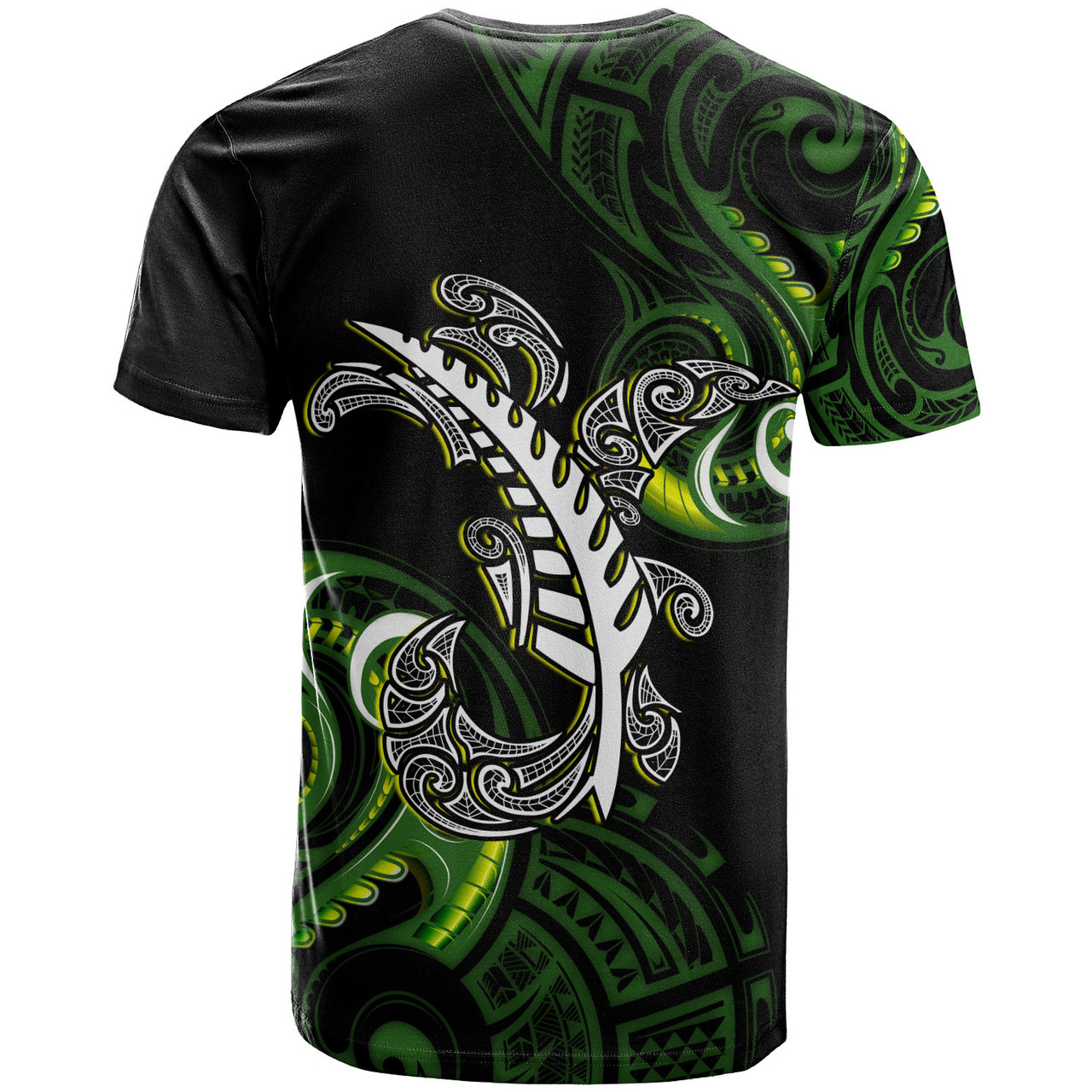 New Zealand T-Shirt - Custom Aotearoa Silver Fern Maori Patterns