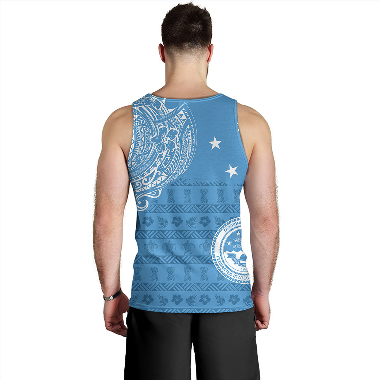 Micronesian Tank Top Federated States Of Micronesia Flag With Coat Of Arms