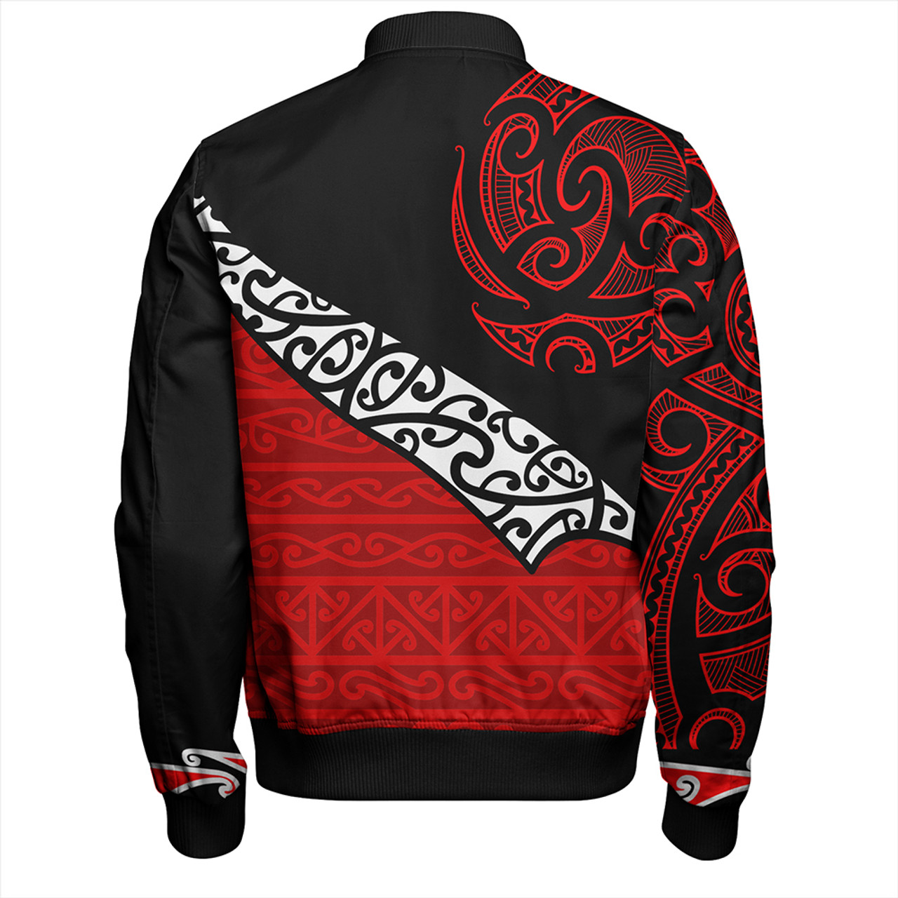 New Zealand Bomber Jacket Aotearoa Maori Flag Puhoro Pattern