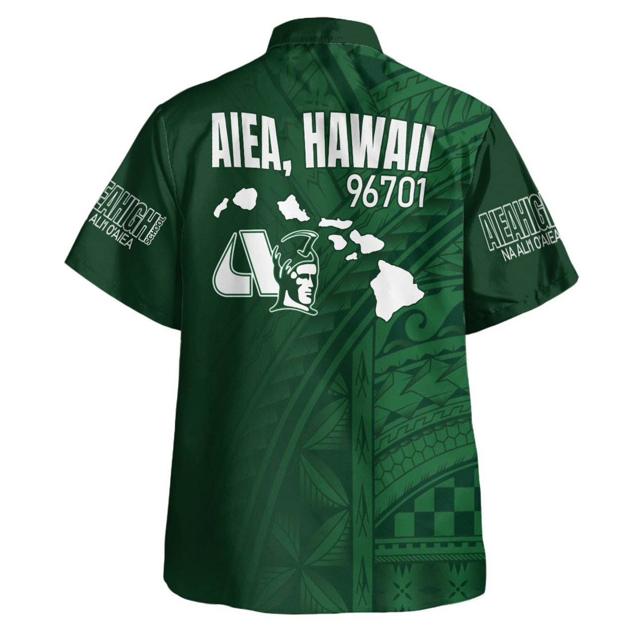 Hawaii Aiea High School Hawaiian Shirt - Na Ali'i  O'aiea Hawaii Patterns