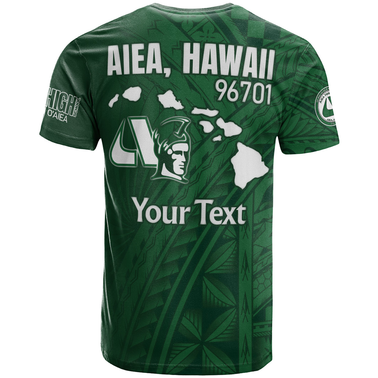 Hawaii Aiea High School T-Shirt - Custom Na Ali'i O'aiea Hawaii Patterns