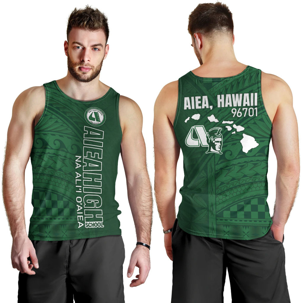 Hawaii Aiea High School Tank Top - Na Ali'i O'aiea Hawaii Patterns