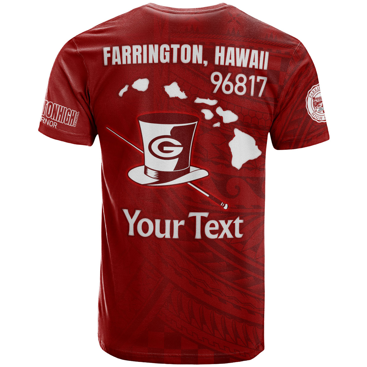 Hawaii Farrington High School T-Shirt - Custom Governor Hawaii Patterns