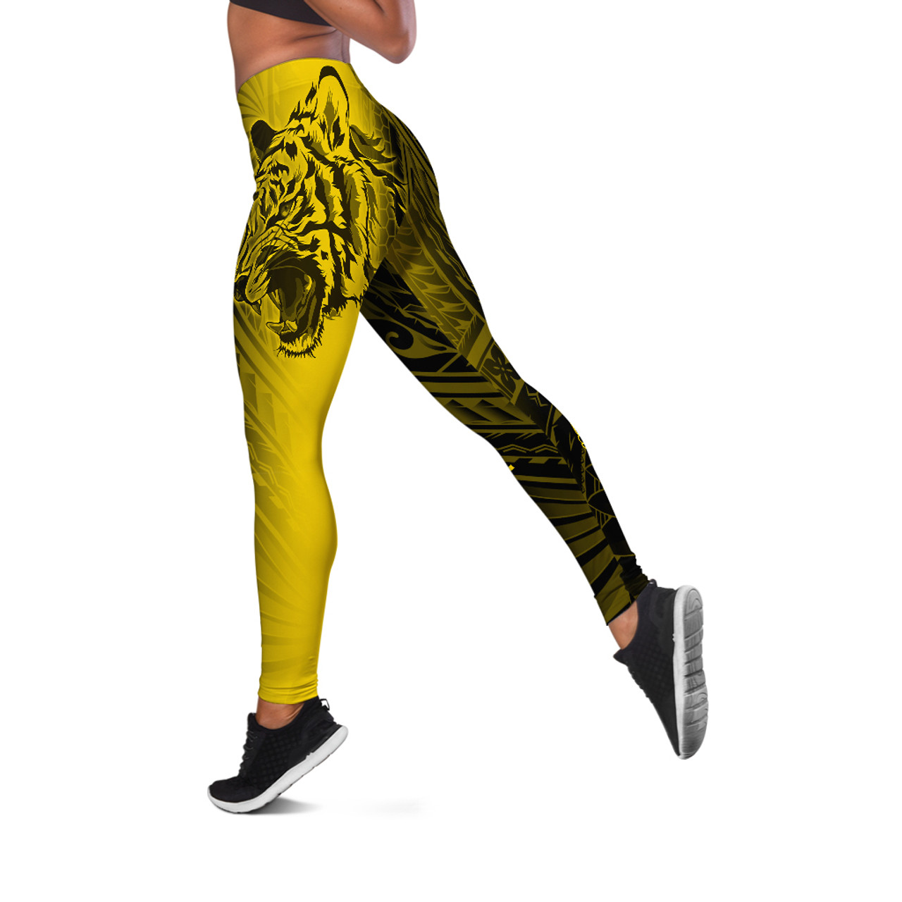 Hawaii McKinley High School Legging - Tigers Mascot Hawaii Patterns