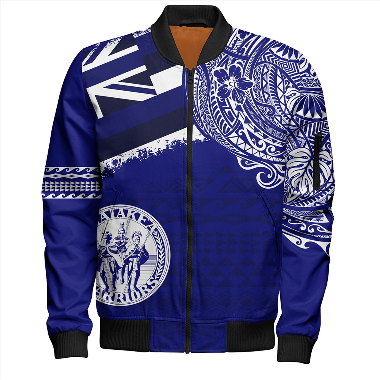 Hawaii Bomber Jacket Waiakea High School With Crest Style