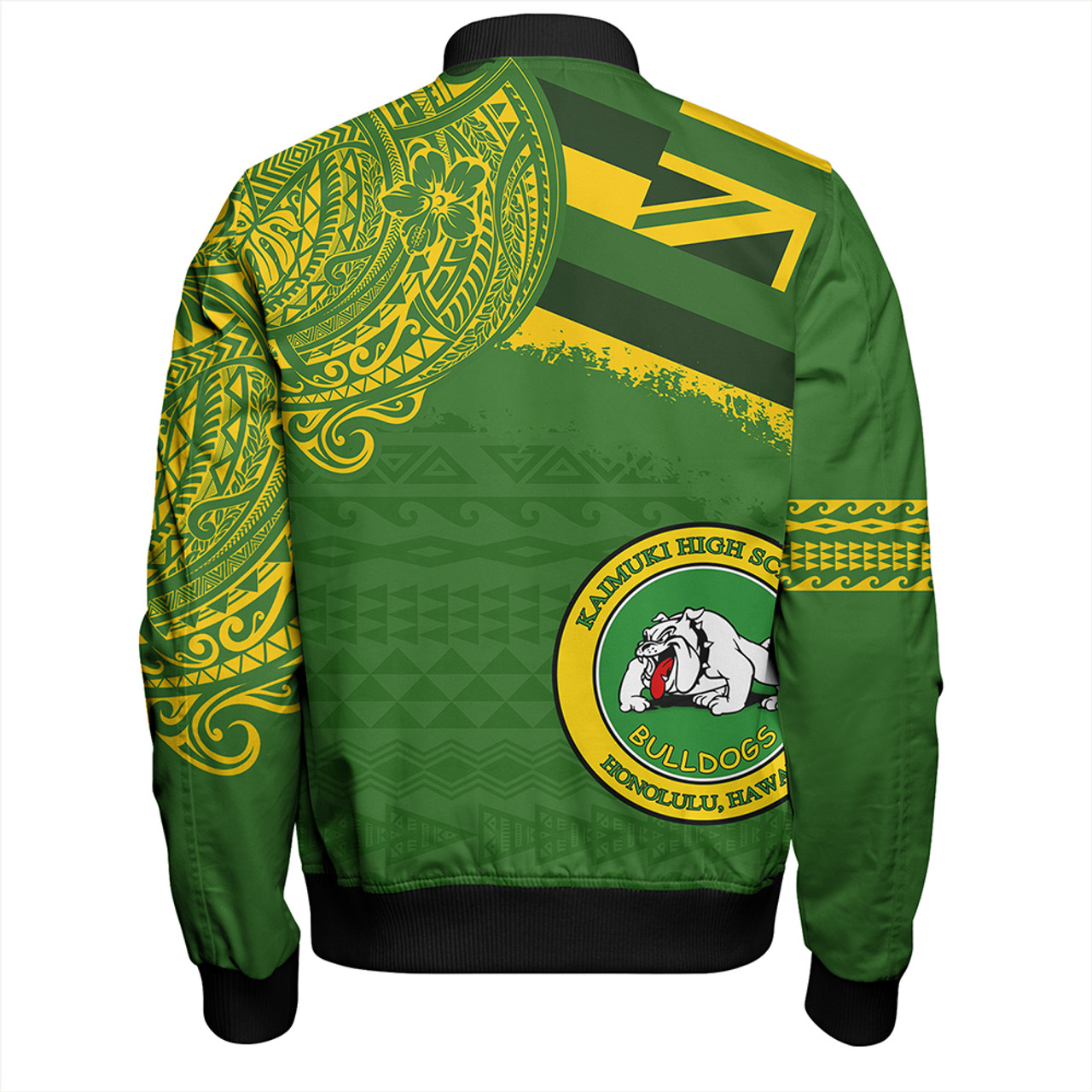 Hawaii Bomber Jacket Kaimuki High School With Crest Style