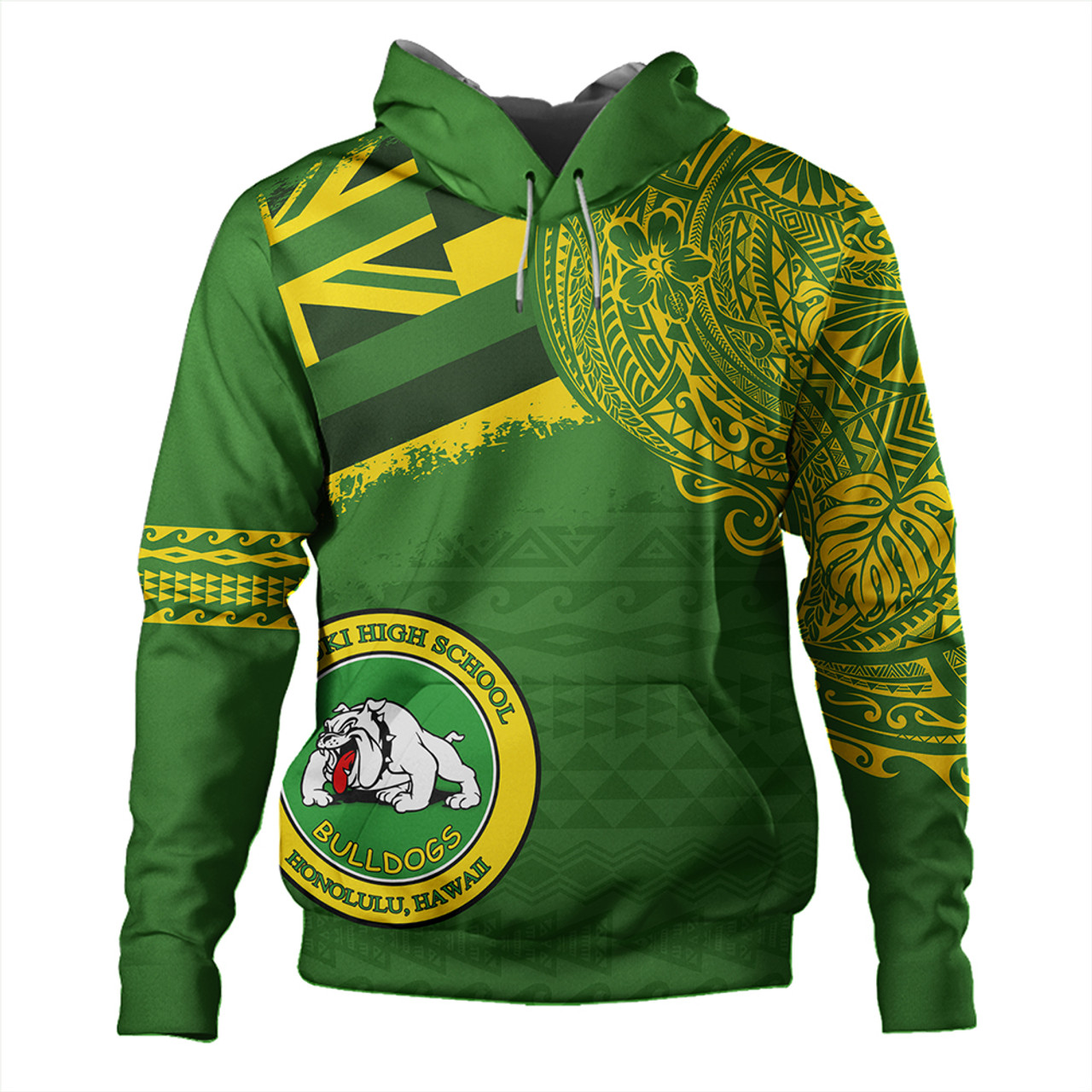 Hawaii Hoodie Kaimuki High School With Crest Style