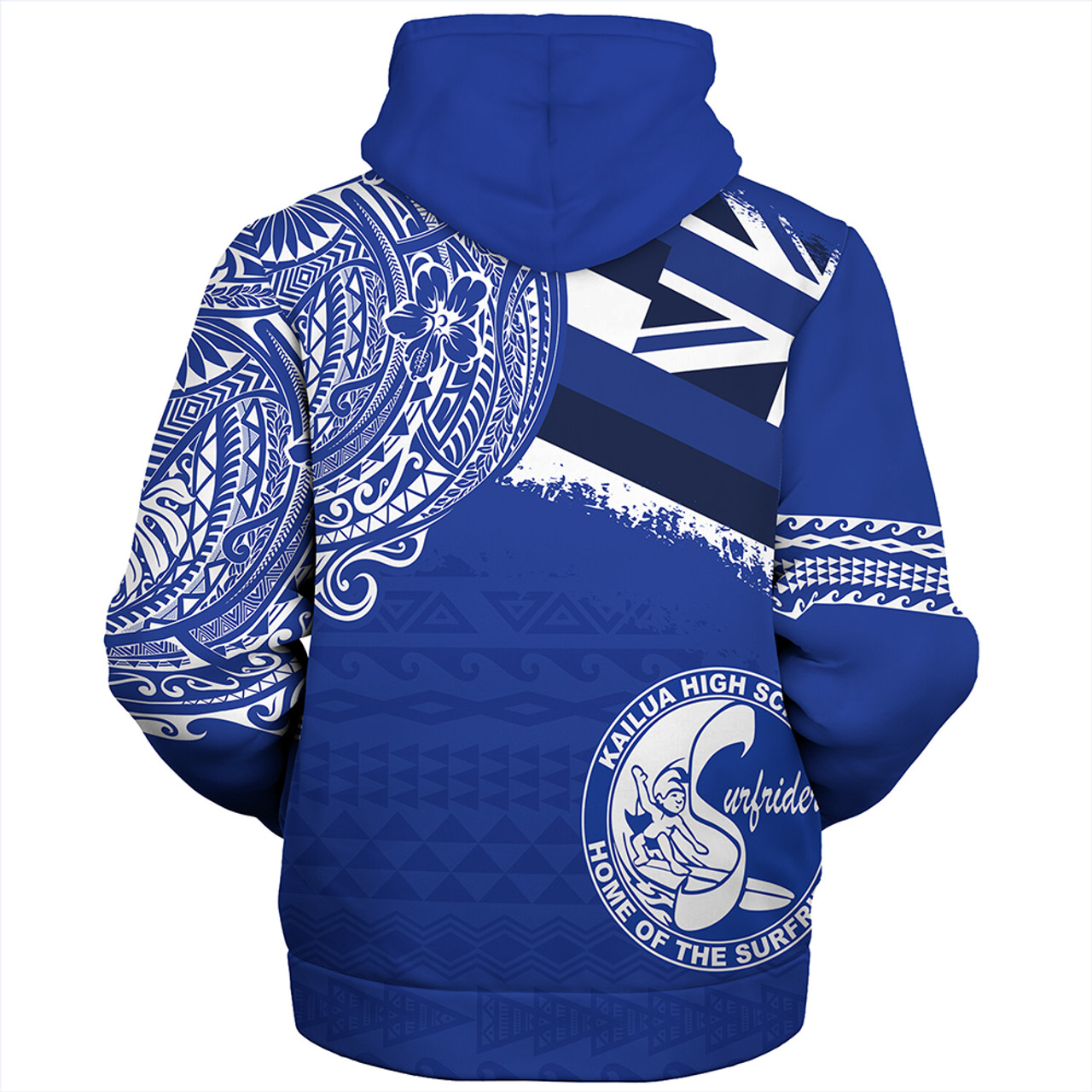 Hawaii Sherpa Hoodie Kailua High School With Crest Style