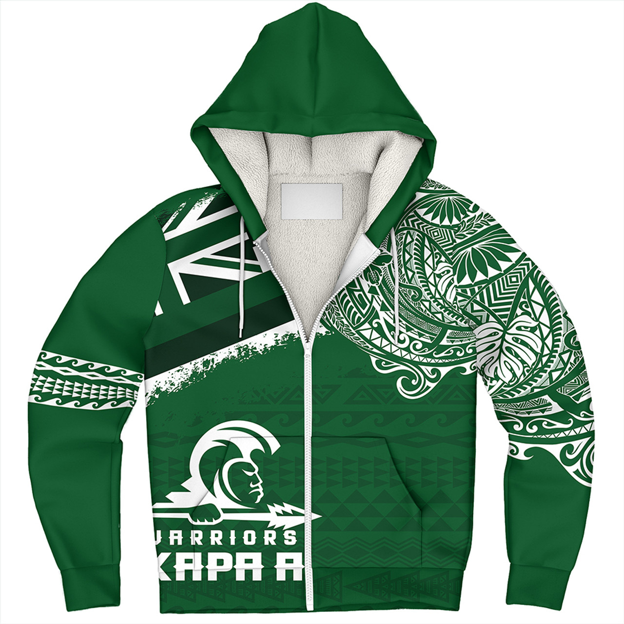 Hawaii Sherpa Hoodie Kapaa High School With Crest Style