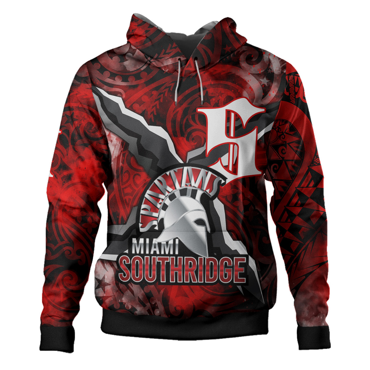 Miami Southridge Custom Hoodie - Polynesian Tattoo Style Hoodie