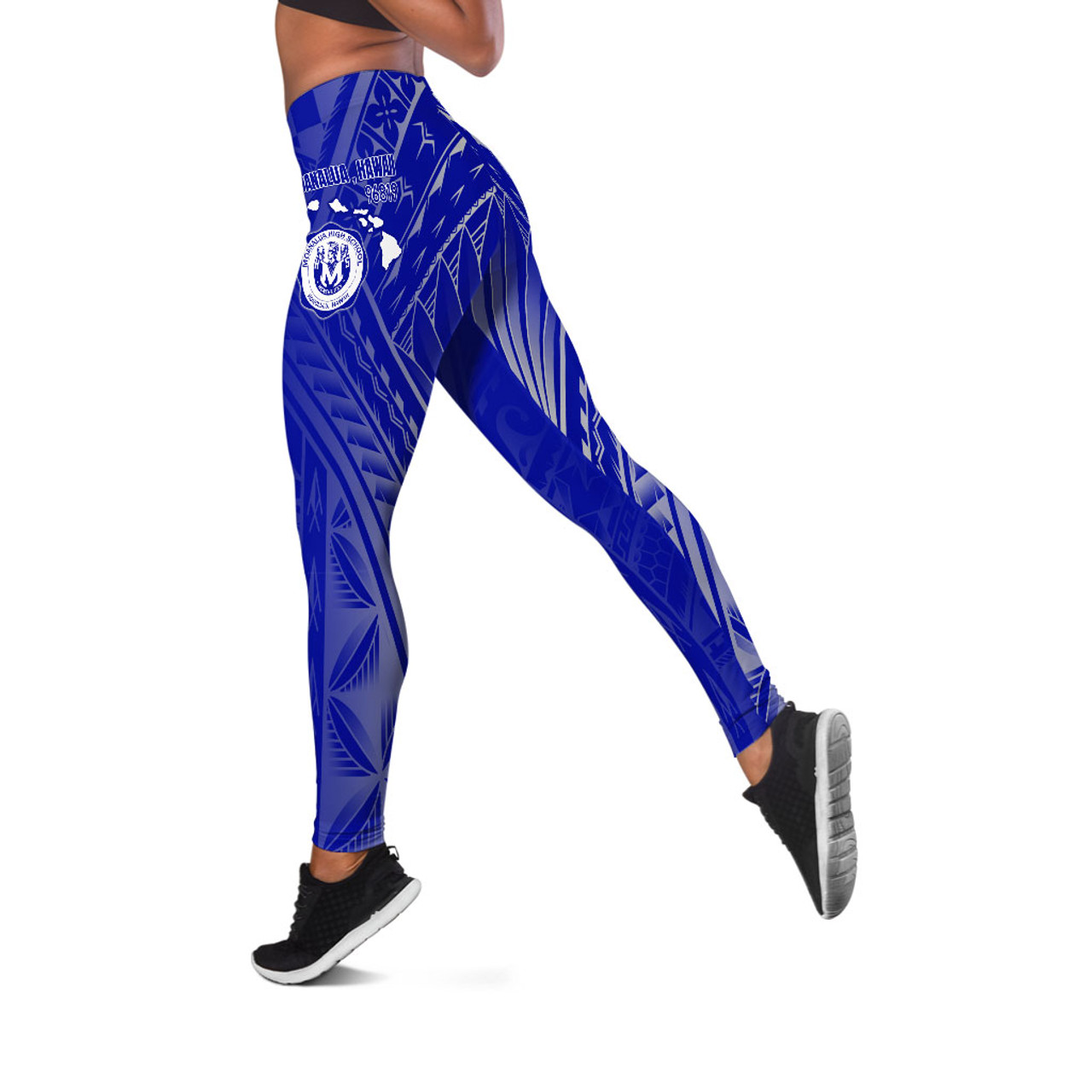 Hawaii Moanalua High School Legging - Moanalua NÄ Menehune Hawaii Patterns