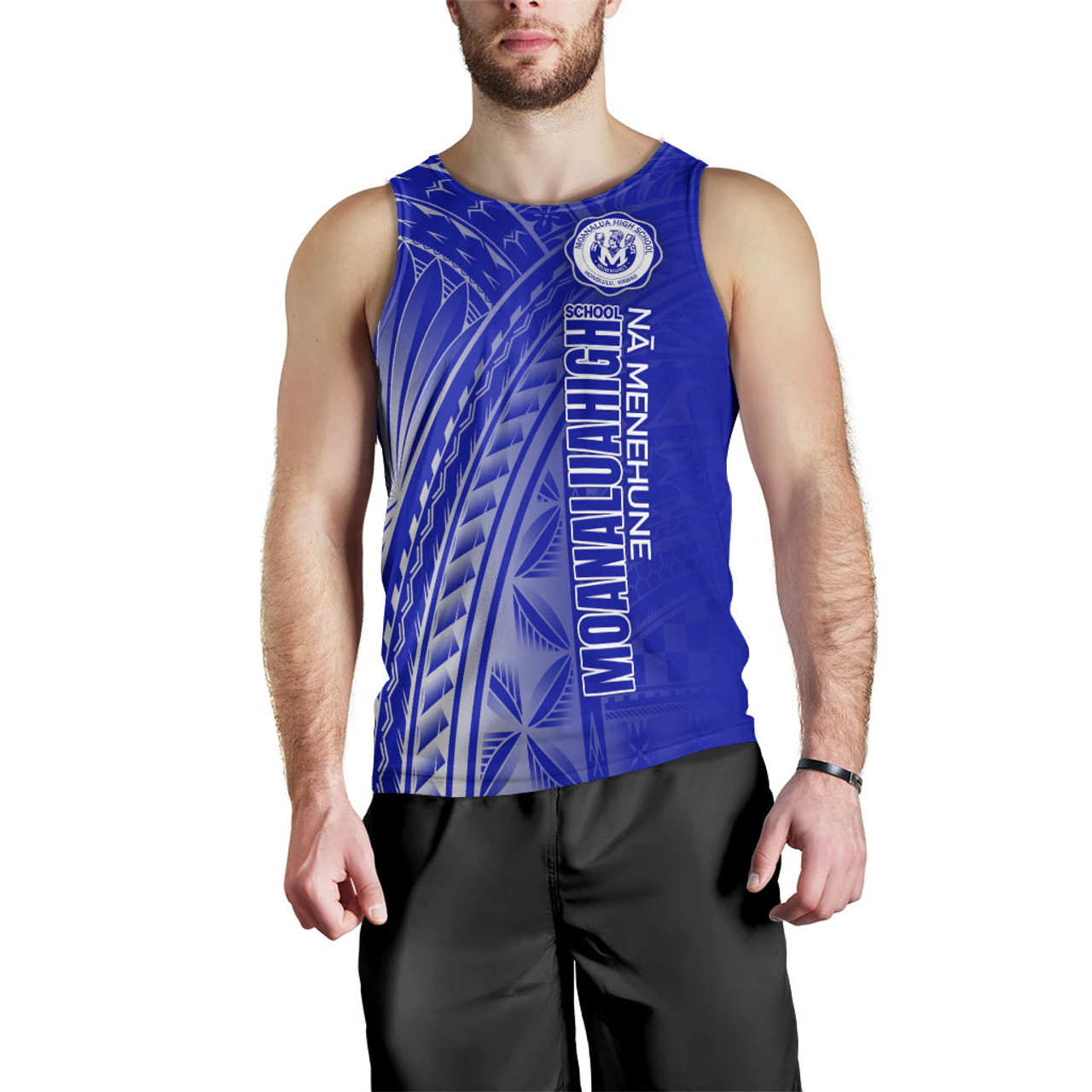 Hawaii Moanalua High School Tank Top - Moanalua NÄ Menehune Hawaii Patterns