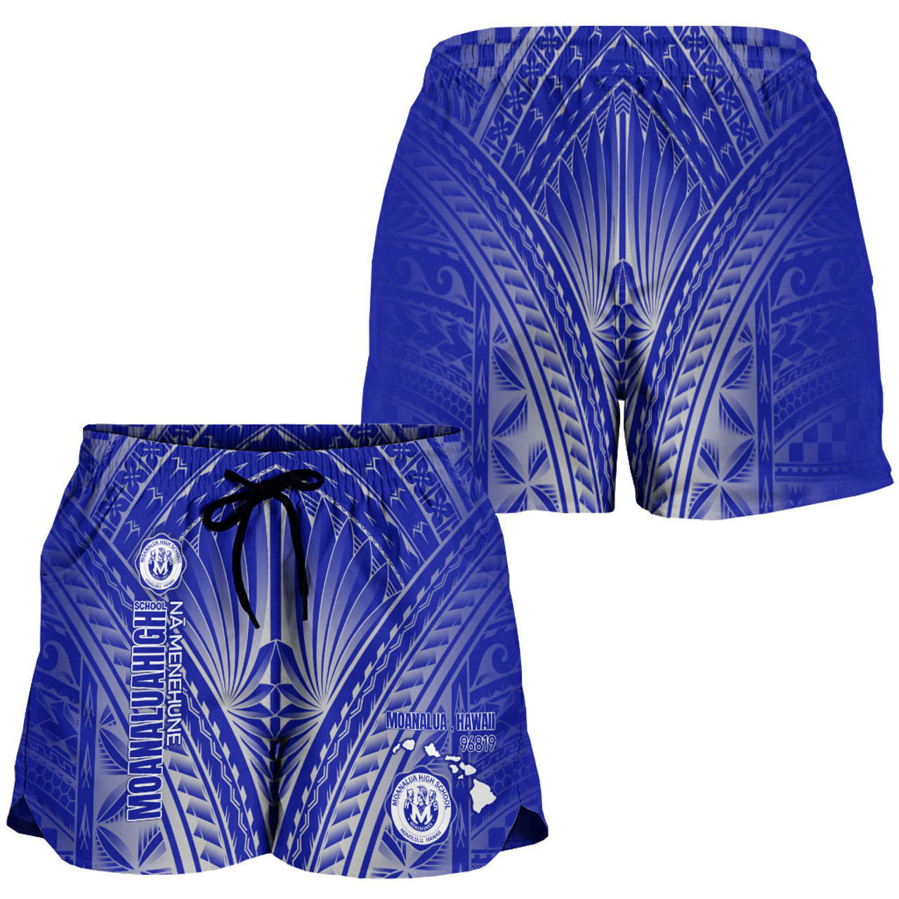 Hawaii Moanalua High School Women Shorts - Moanalua NÄ Menehune Hawaii Patterns