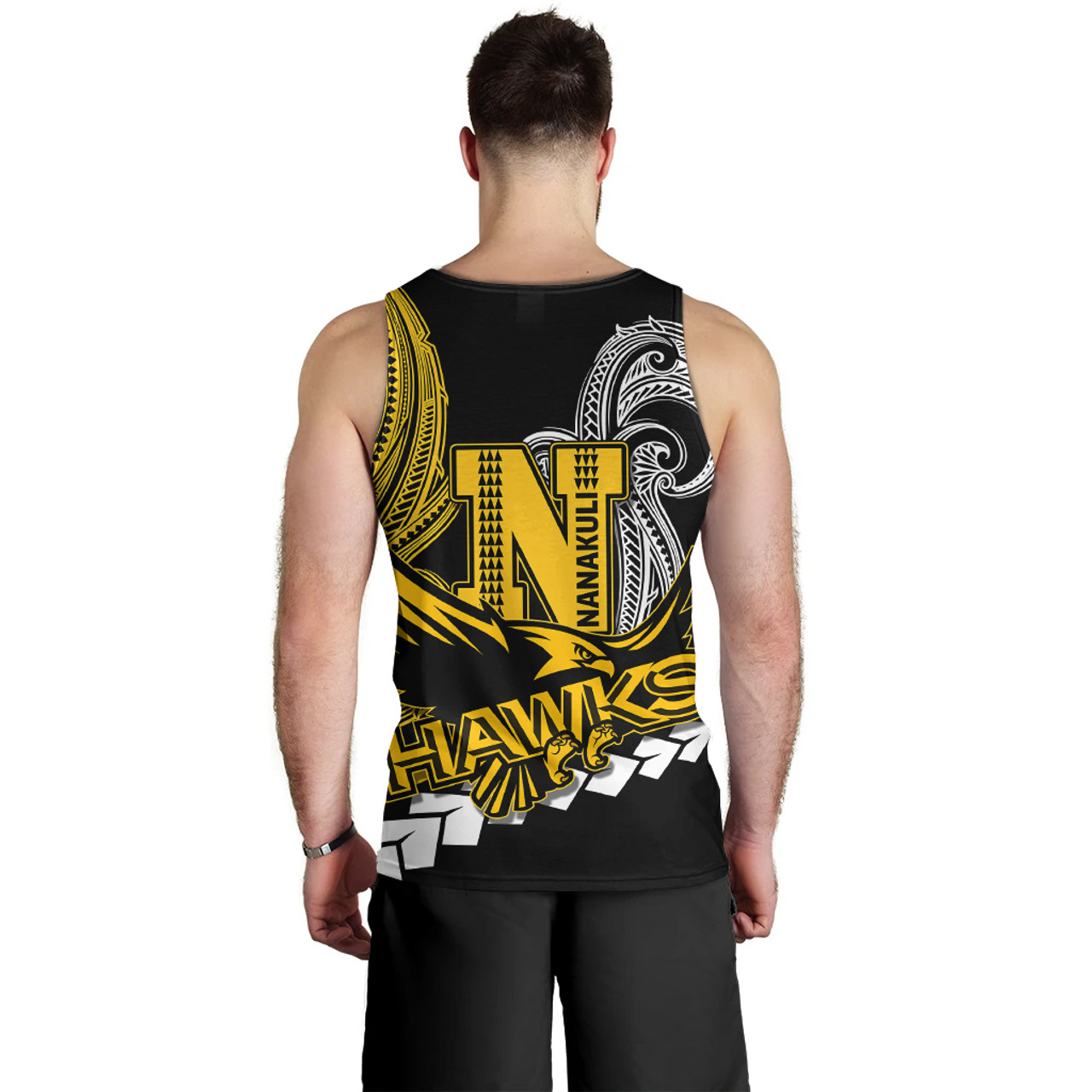 Hawaii Custom Men Tank Top - Nanakuli High School Polynesian Tribal Pattern