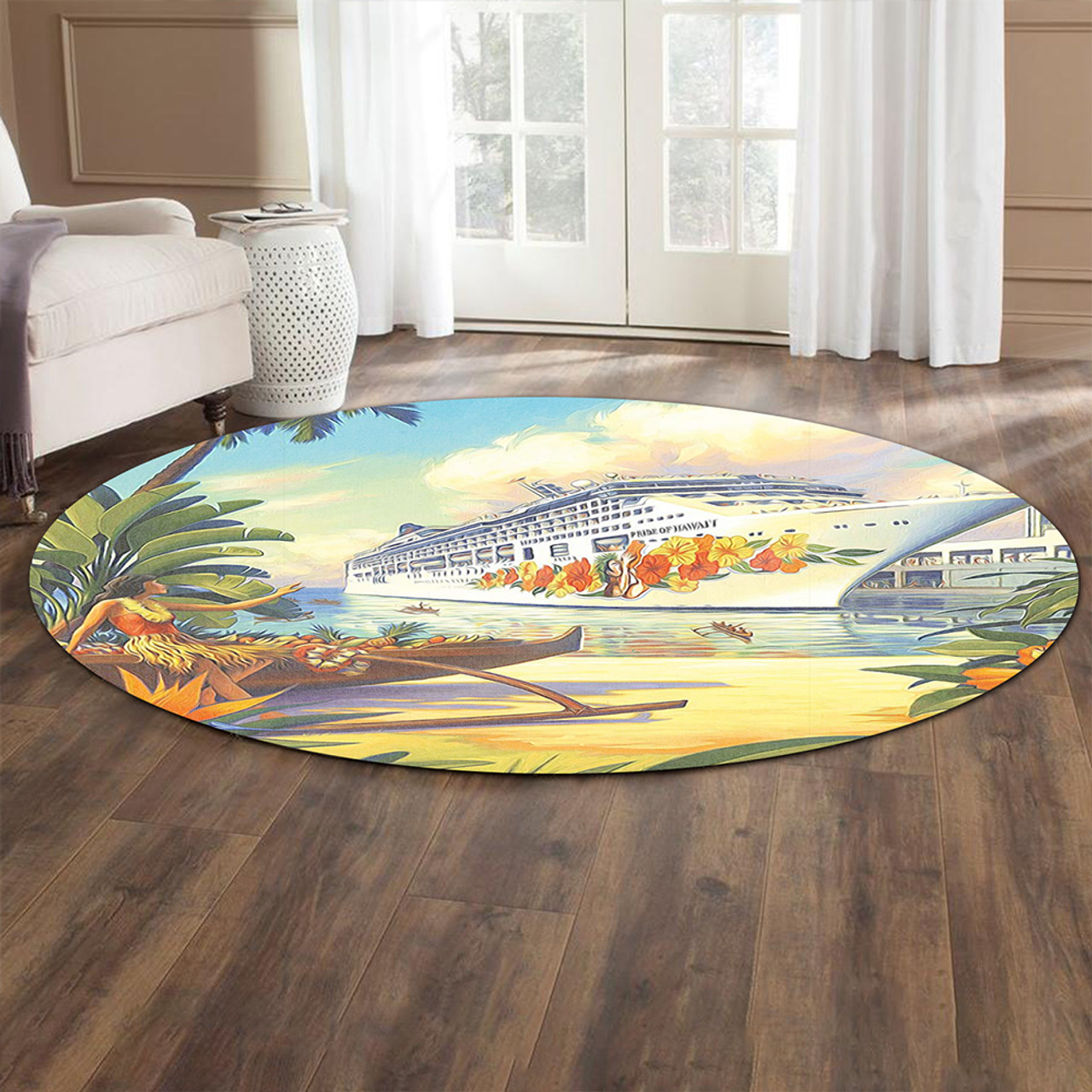 Hawaii Round Rug Mordern City