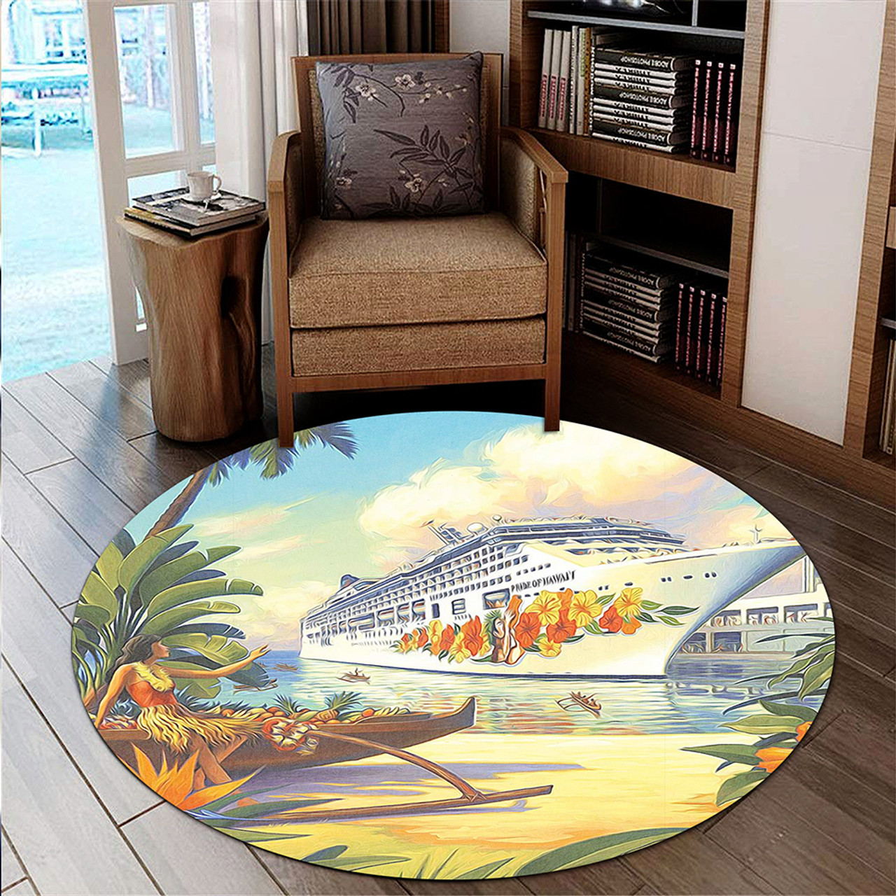 Hawaii Round Rug Mordern City