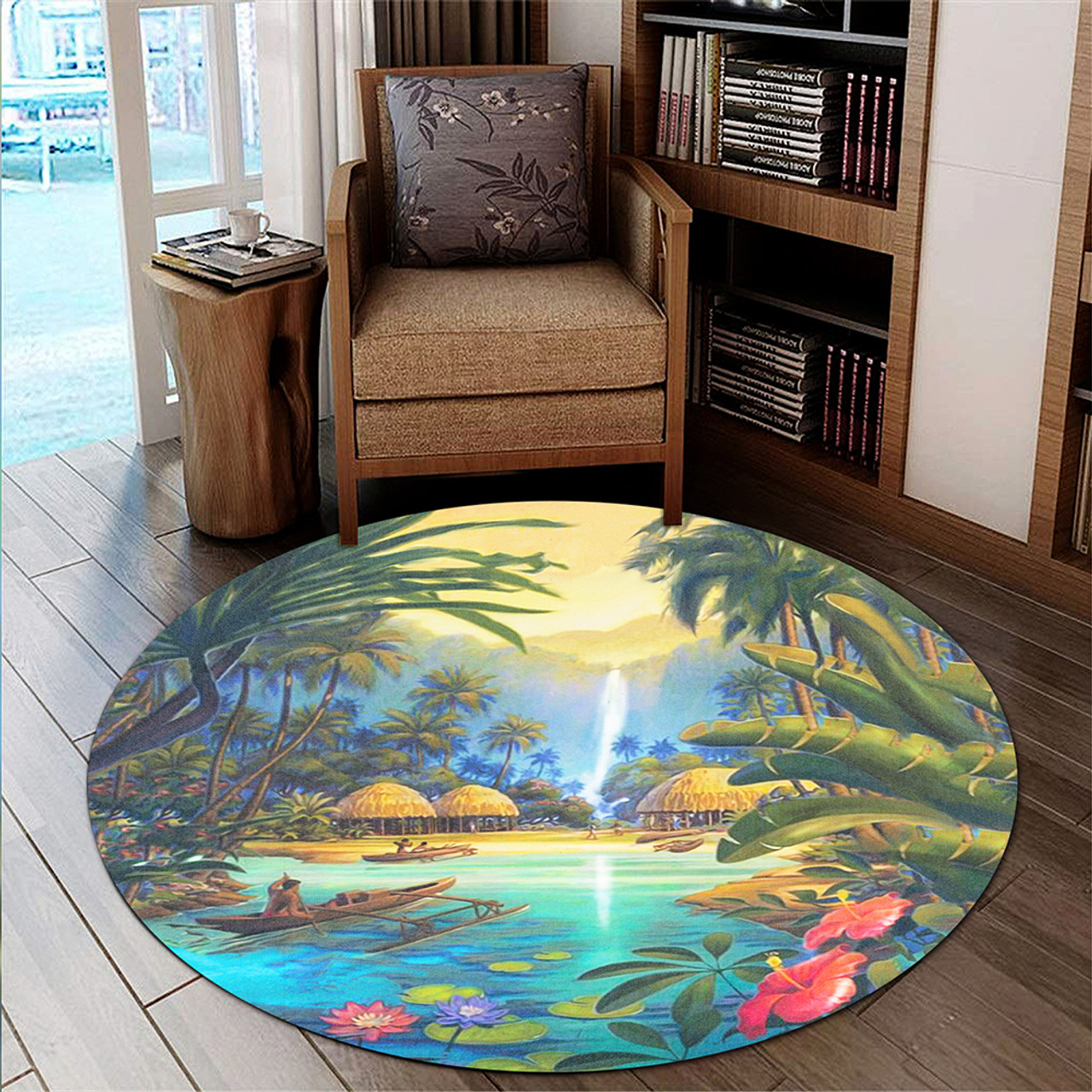 Hawaii Round Rug Picture