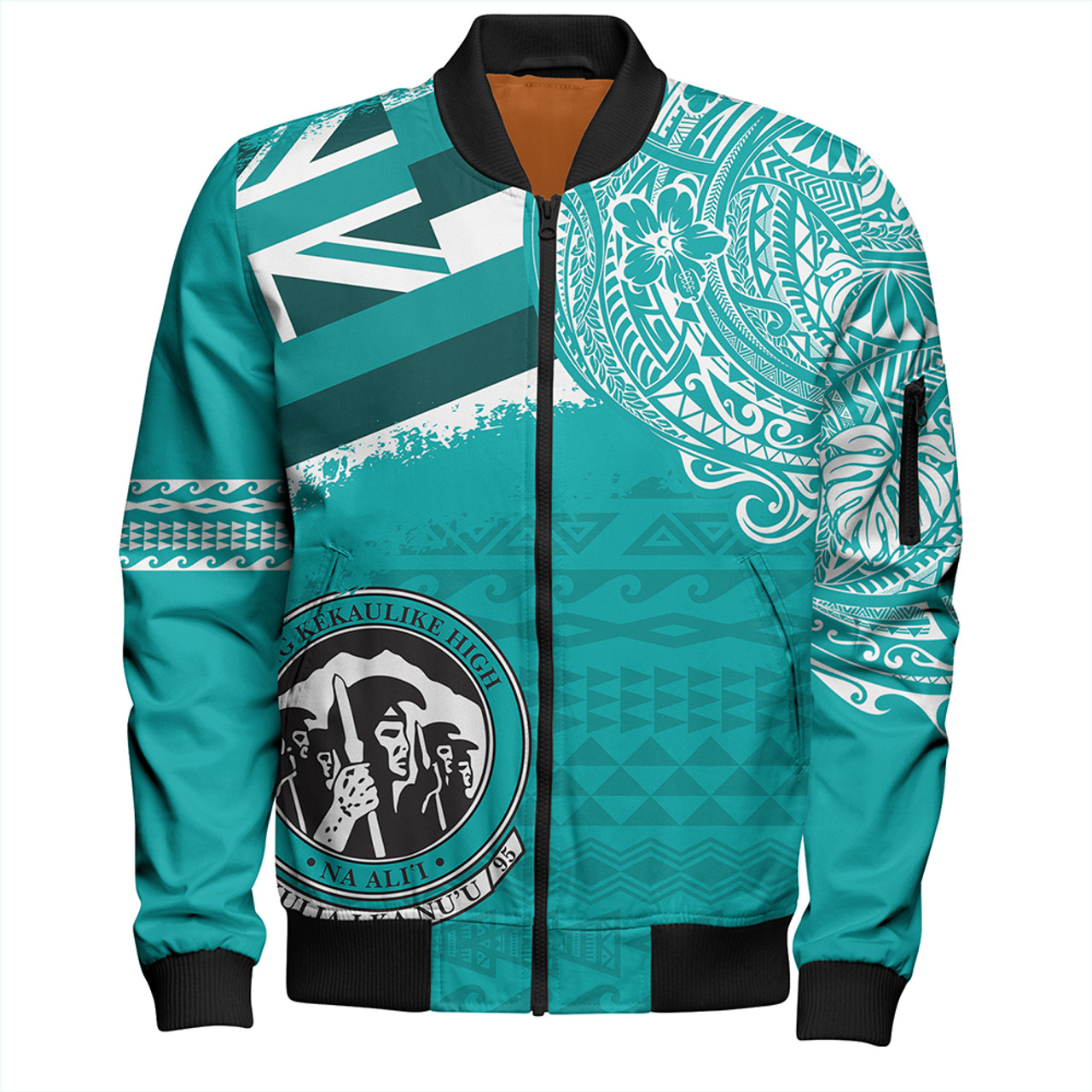 Hawaii Bomber Jacket King Kekaulike High School With Crest Style