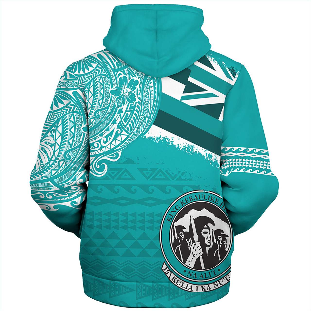 Hawaii Sherpa Hoodie King Kekaulike High School With Crest Style