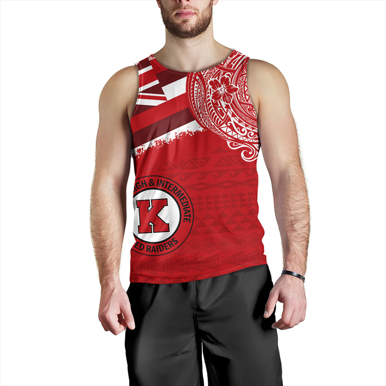 Hawaii Tank Top Kahuku High And Intermediate School With Crest Style