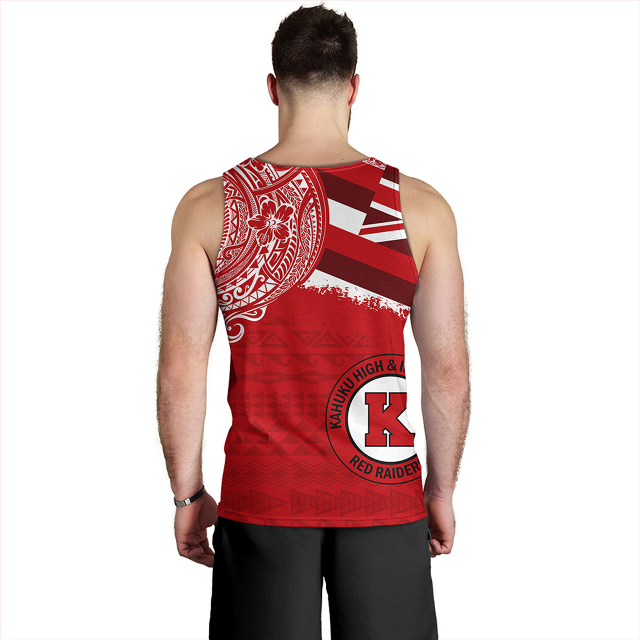 Hawaii Tank Top Kahuku High And Intermediate School With Crest Style