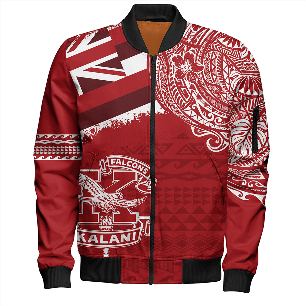 Hawaii Bomber Jacket Kalani High School With Crest Style