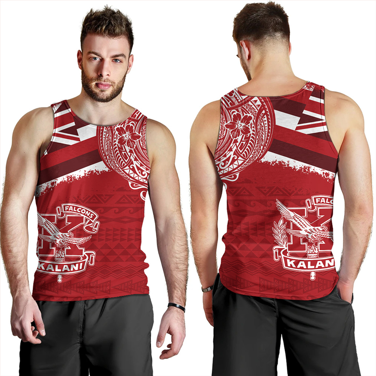 Hawaii Tank Top Kalani High School With Crest Style