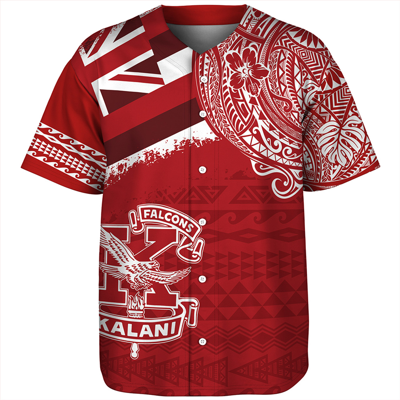 Hawaii Baseball Shirt Kalani High School With Crest Style