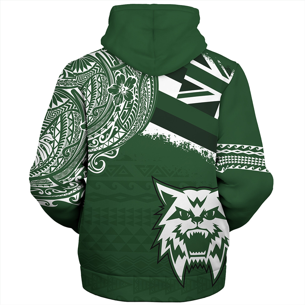 Hawaii Sherpa Hoodie Konawaena High School With Crest Style