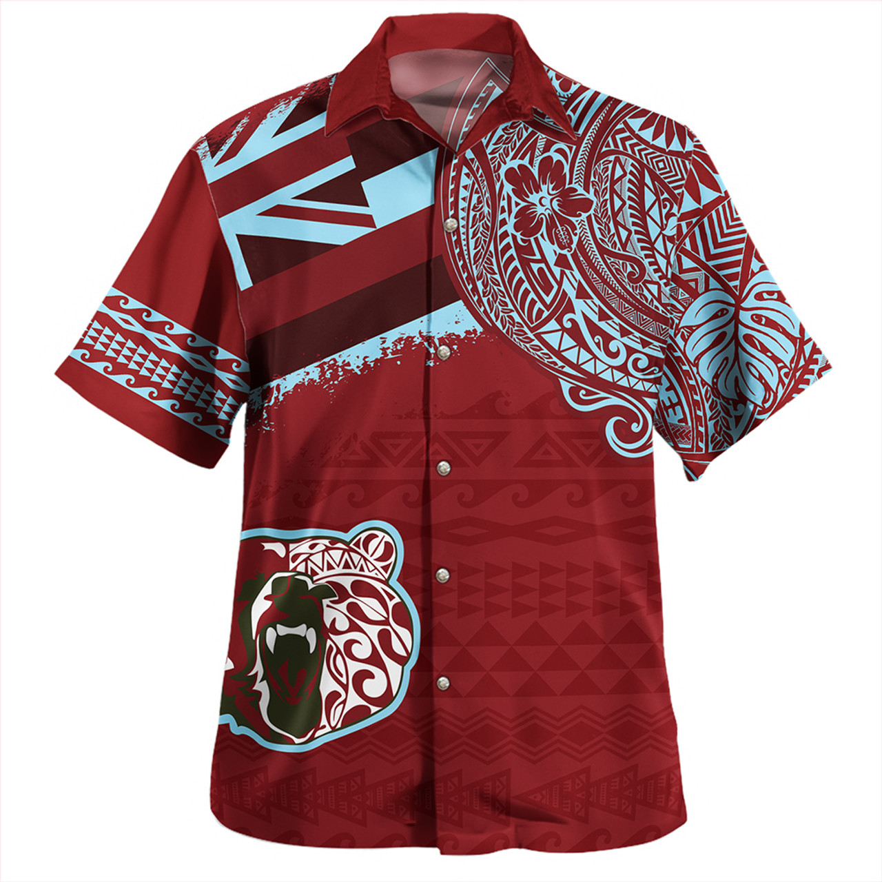 Hawaii Hawaiian Shirt Henry Perrine Baldwin High School With Crest Style