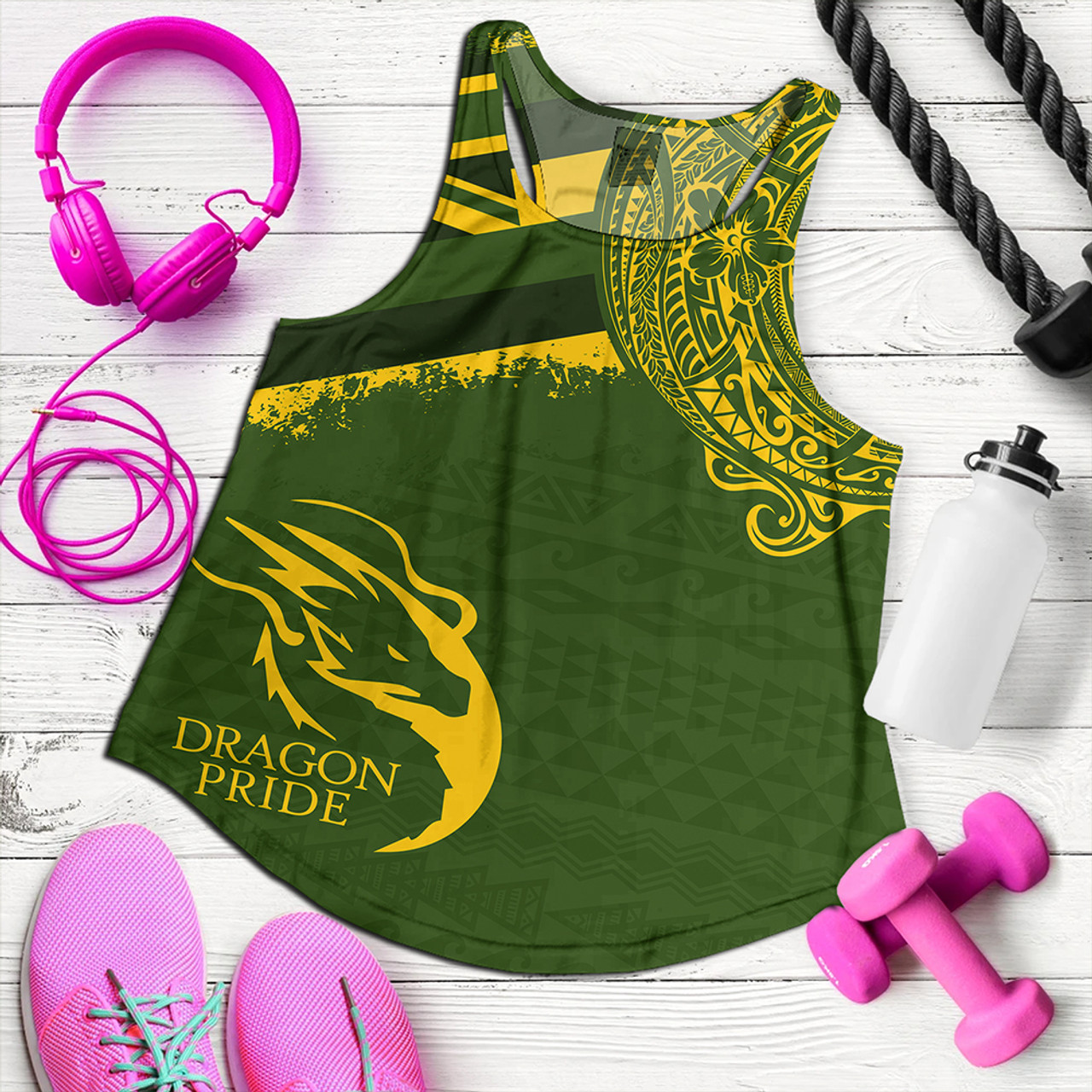 Hawaii Women Tank Honokaa High And Intermediate School With Crest Style