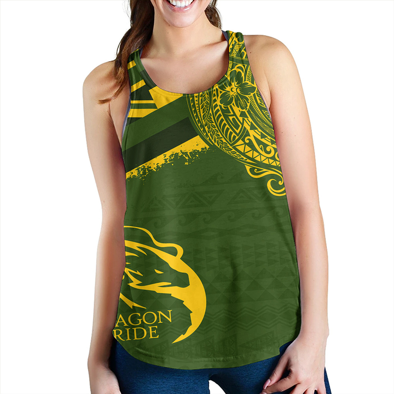 Hawaii Women Tank Honokaa High And Intermediate School With Crest Style