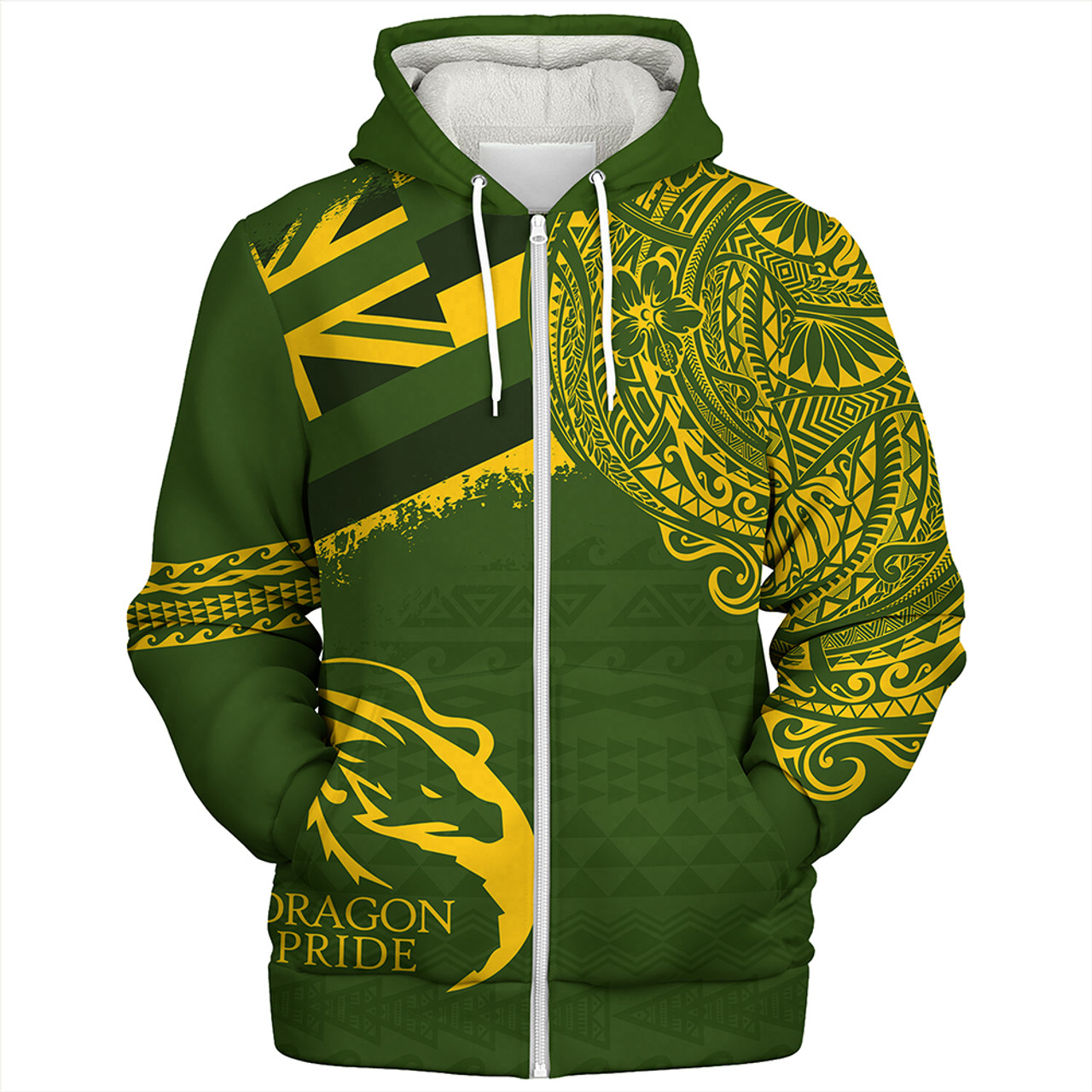 Hawaii Sherpa Hoodie Honokaa High And Intermediate School With Crest Style