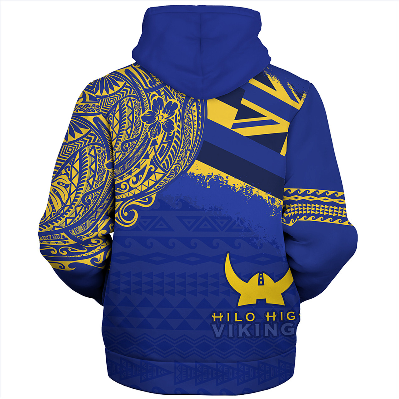 Hawaii Sherpa Hoodie Hilo High School With Crest Style