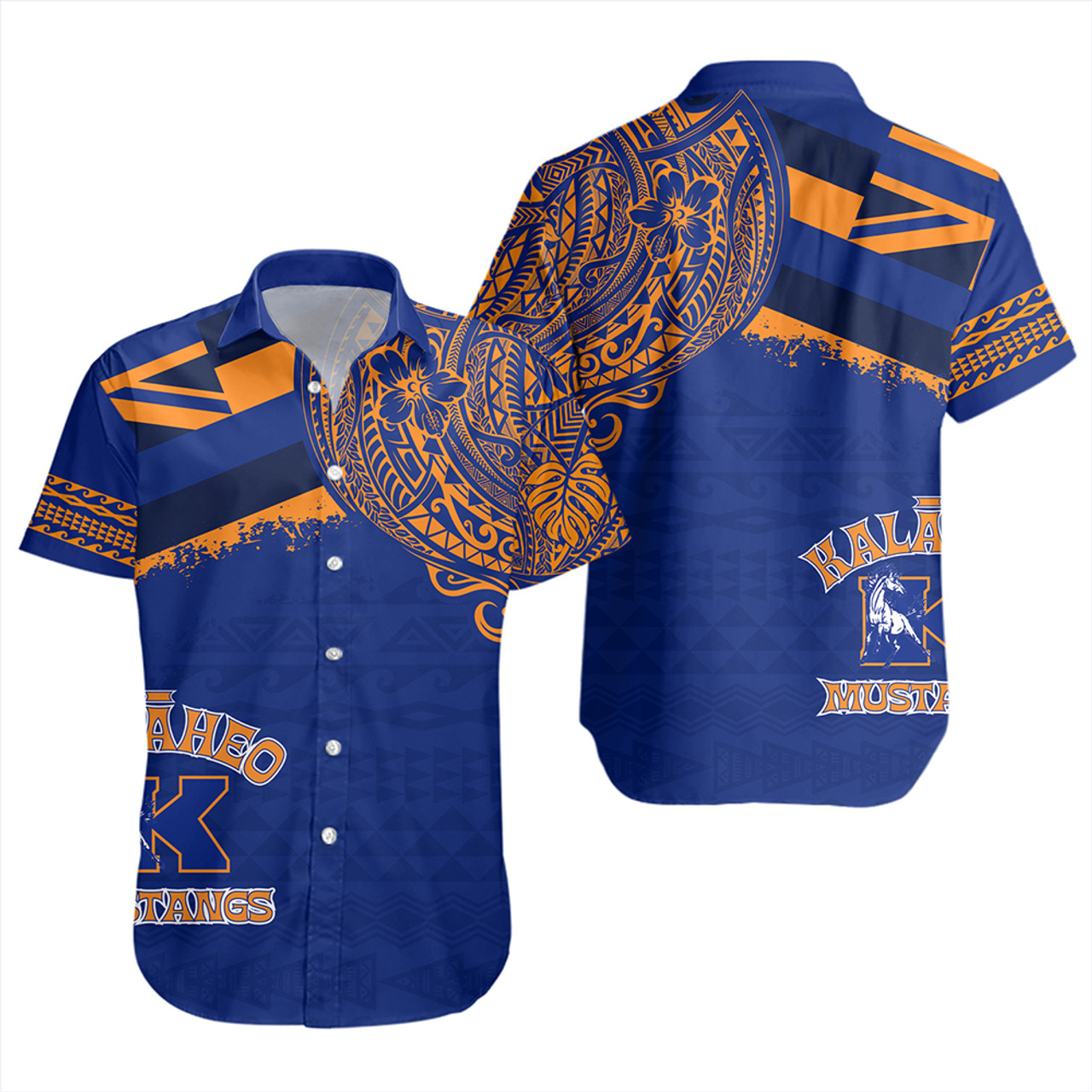 Hawaii Short Sleeve Shirt Kalaheo With Crest Style