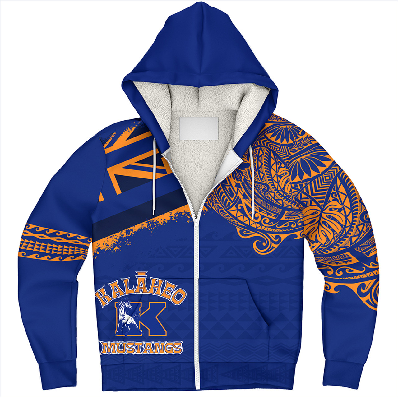 Hawaii Sherpa Hoodie Kalaheo With Crest Style