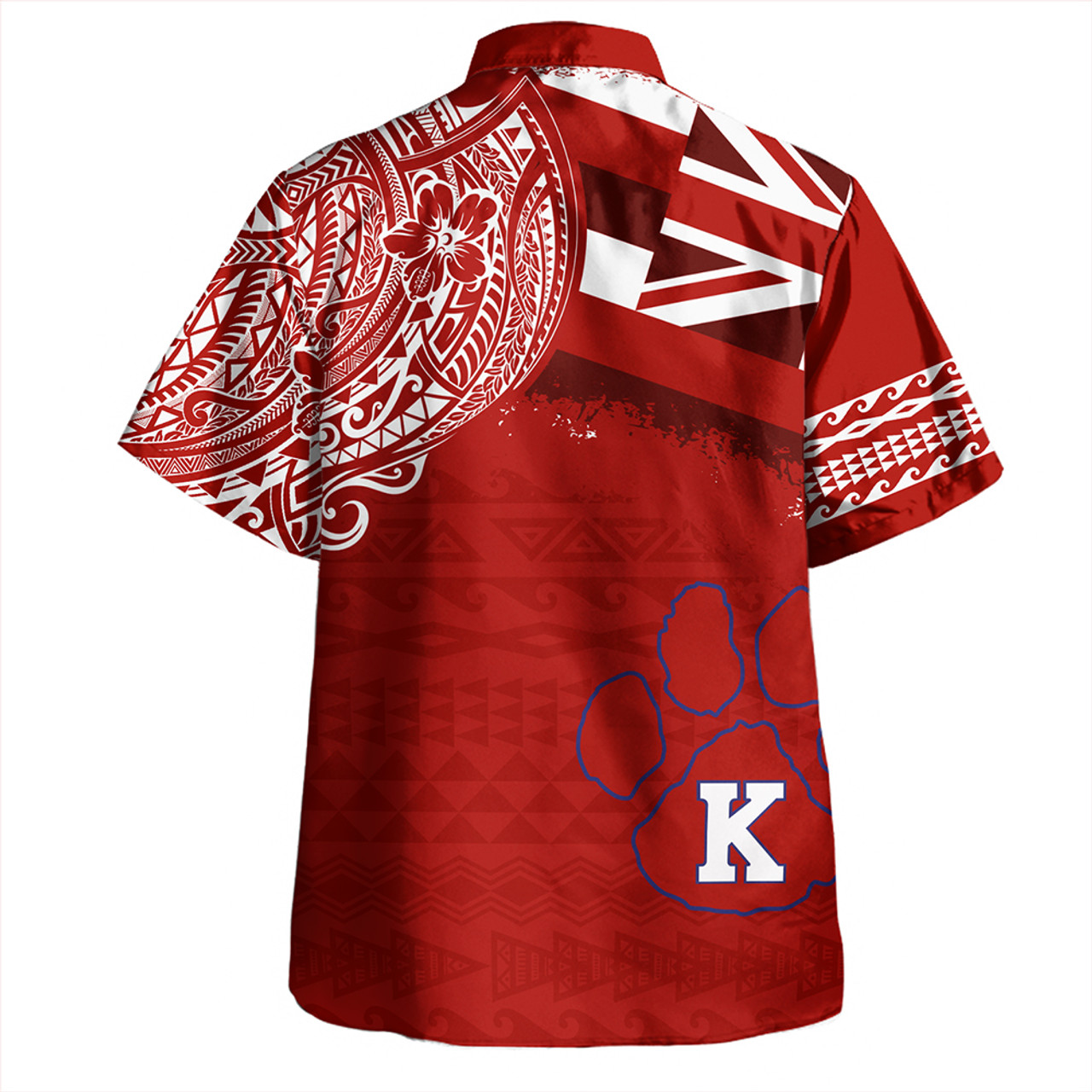 Hawaii Hawaiian Shirt Kea'au High School With Crest Style