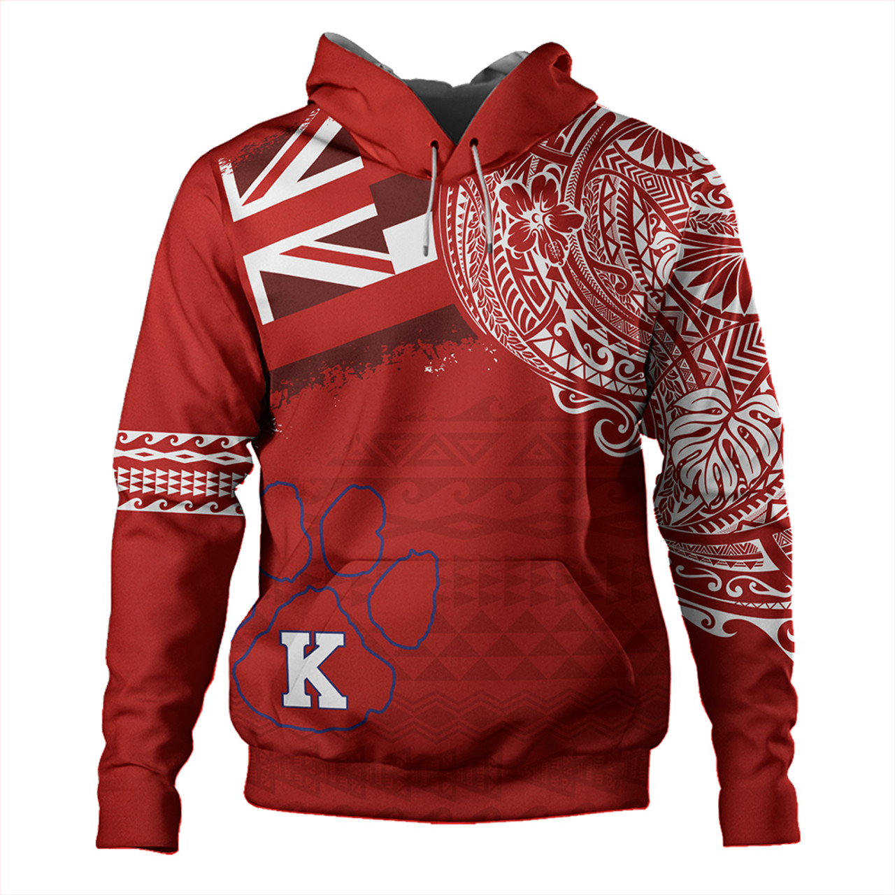 Hawaii Hoodie Kea'au High School With Crest Style