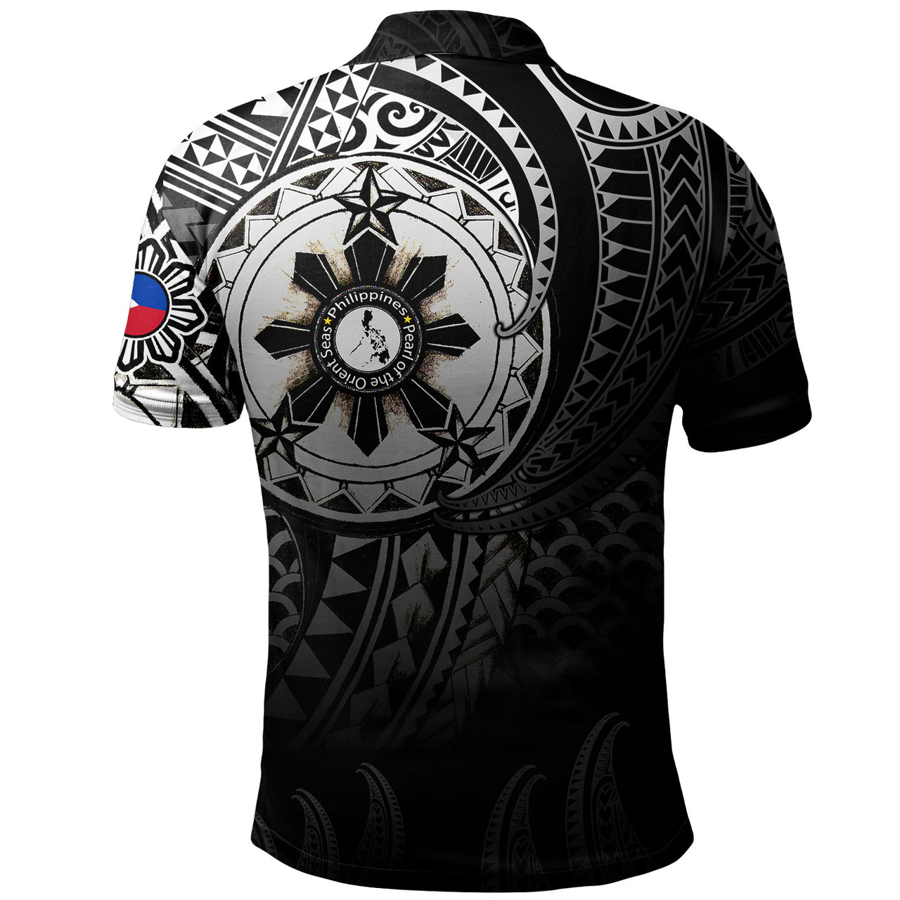 Philippines Tribal Polo Shirt - Pearl of the Orient Seas Polo Shirt