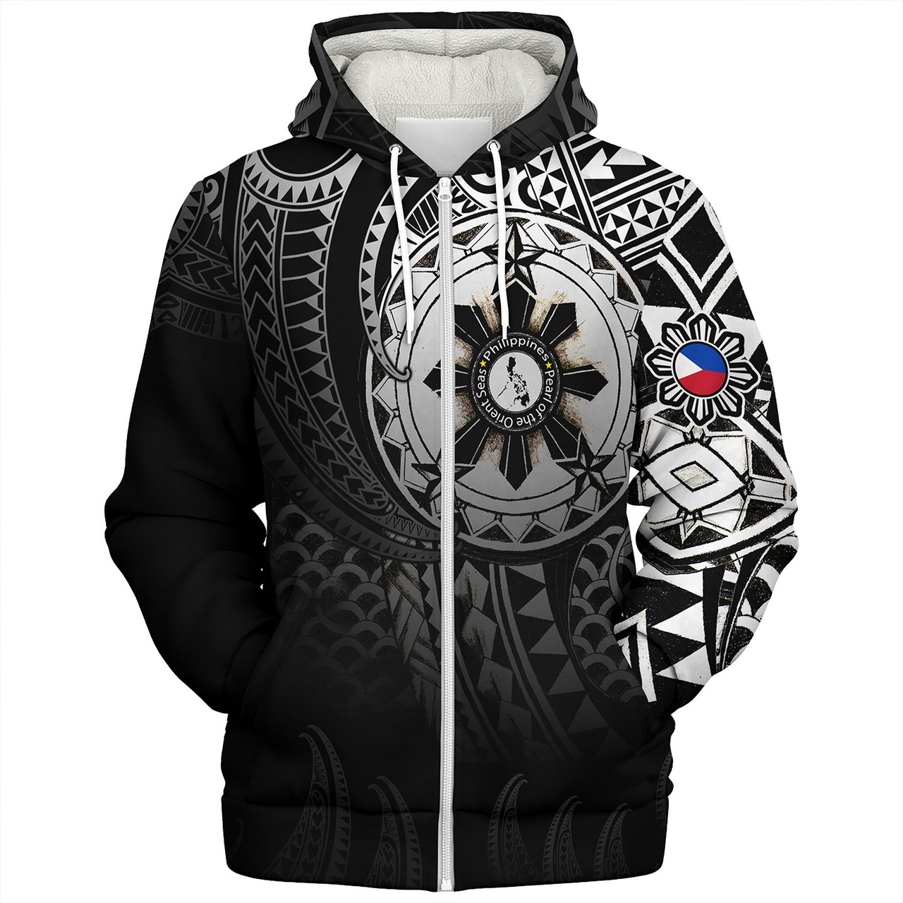 Philippines Sherpa Hoodie Pearl of the Orient Seas