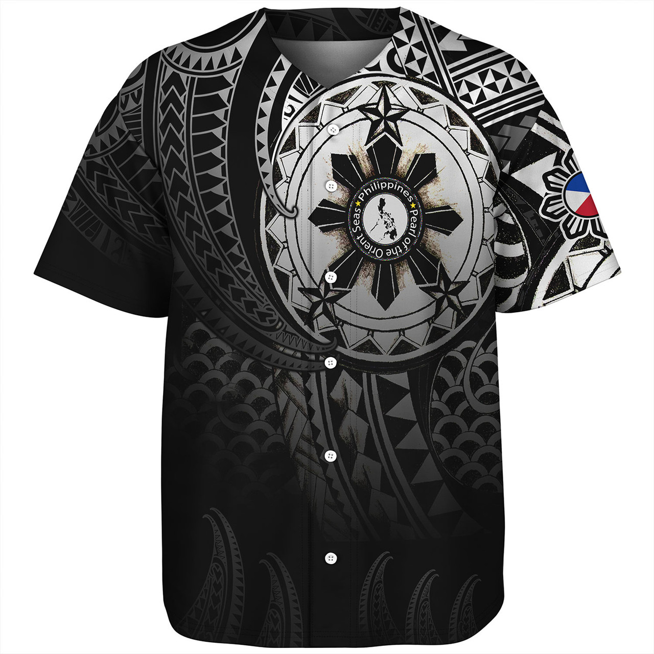 Philippines Baseball Shirt Pearl of the Orient Seas