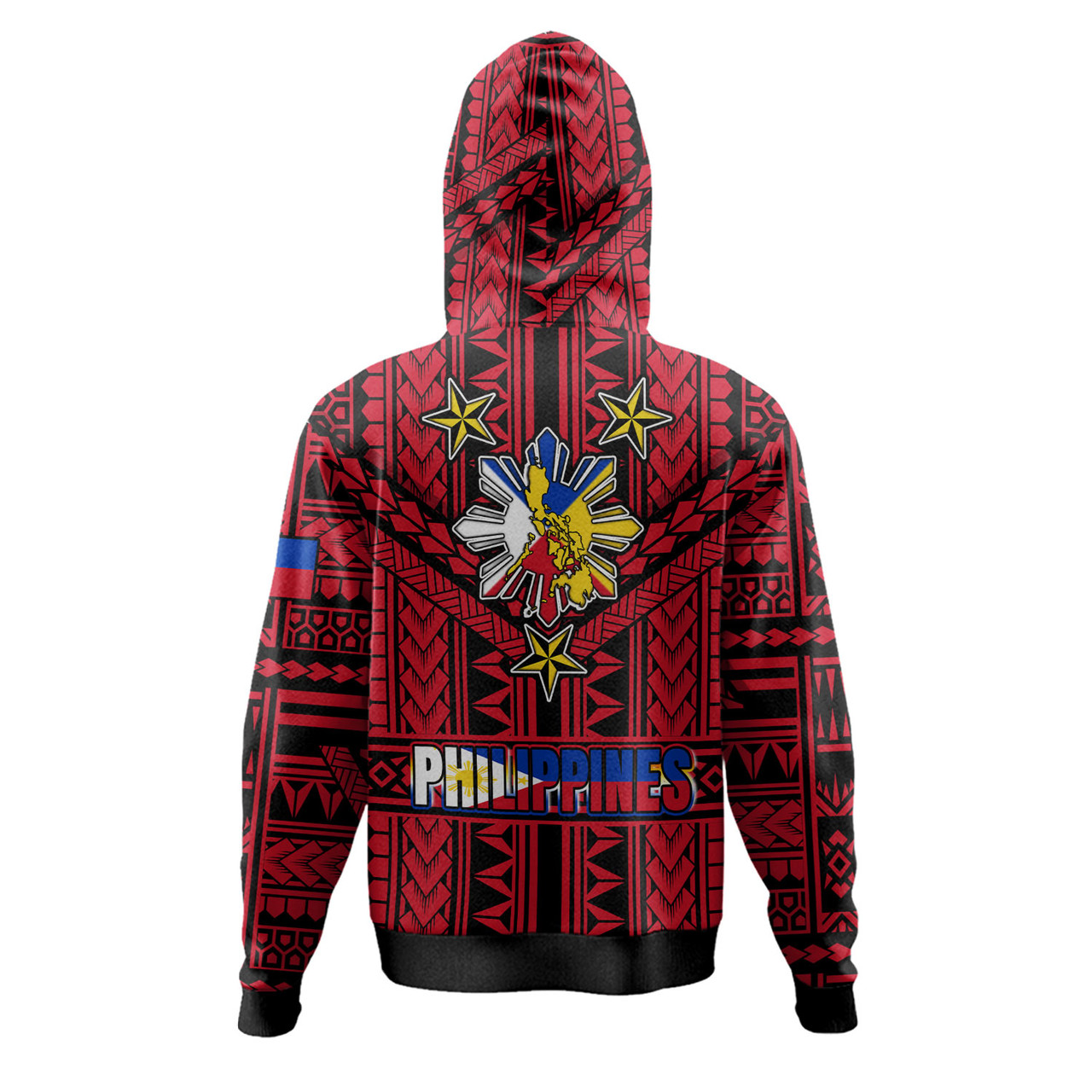 Philippines Hoodie - Filipino Sun And Stars Tribal Tattoo Patterns Style